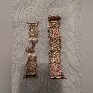 Iwatch accessory bands that provide  glimpse and glam. Like new. Worn once.
